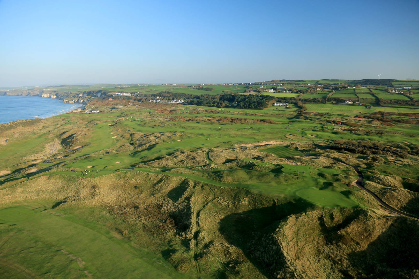 Royal Portrush 16th hole from above